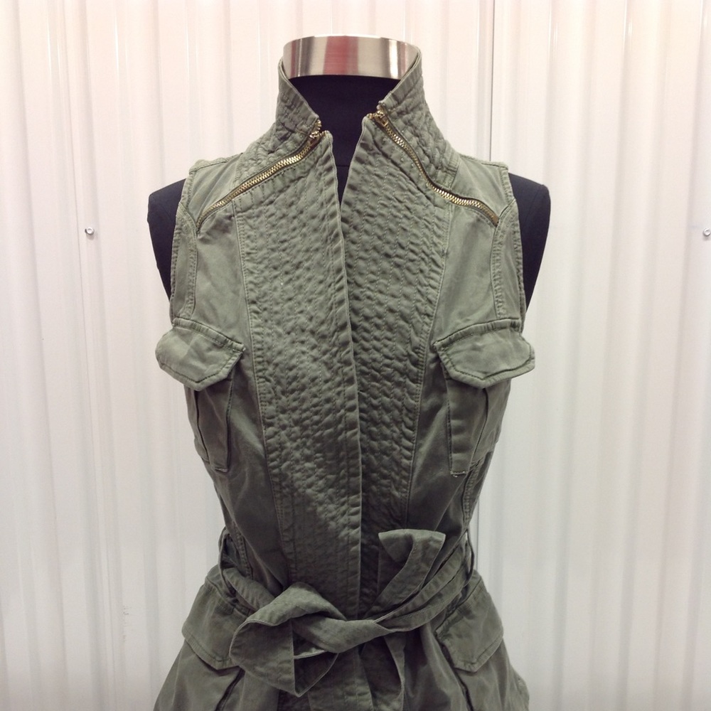 Strong and Dickerson Army Green Safari vest